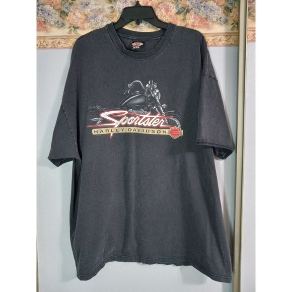 Harley-Davidson XXXL Black Sportster Moroney's Newburgh Biker Travel T-Shirt Top - Picture 1 of 3